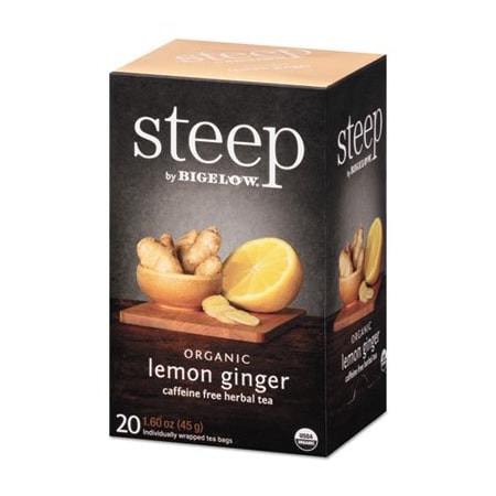 Bigelow Tea Co Bigelow, Steep Tea, Lemon Ginger, 1.6 Oz Tea Bag, 20PK 17704